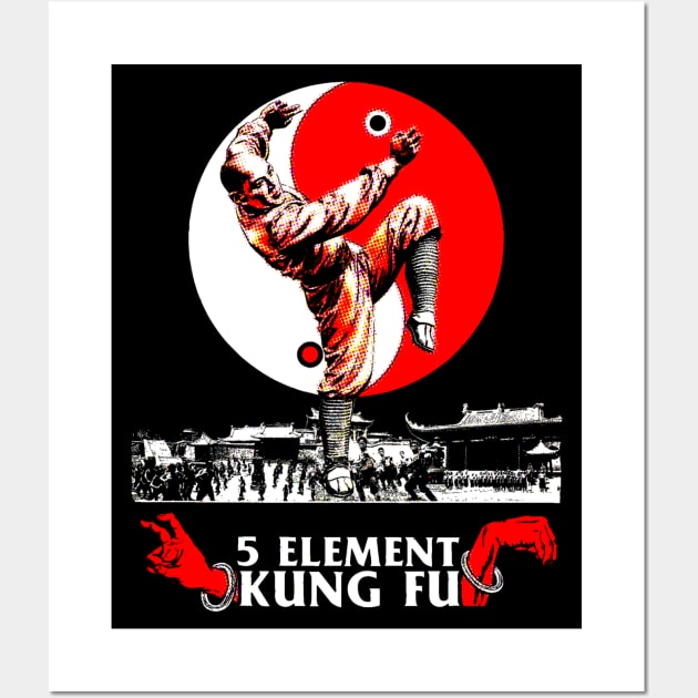 5 Element Kungfu Wall Art by TEEVEETEES